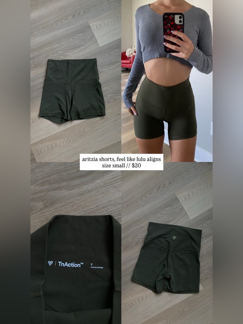 aritzia tna shorts size small
